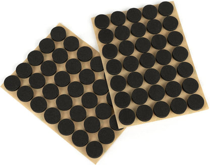 Furniture Felt Pads 3/4" (19mm) Diameter Round 3M Self Adhesive Protects Furniture and Floors Against Bumps and Scratches 140 Pack - Black