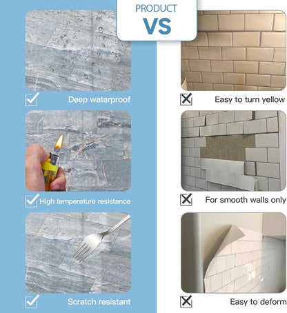 2026 New Upgrade Peel and Stick Backsplash Tile, Peel and Stick 11.34" X 11.57" Wall Tile for Kitchen, Bathroom, Fireplace, Laundry (Beige Ecru, 10 Packs)