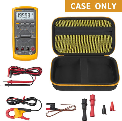 Comecase Hard Carrying Case for Fluke 87-V/ 88V/ 15B+/ 17B+ and More Digital Multimeter, Protective Travel Storage Bag - Black