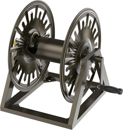 GOFORWILD Garden Wall Mount Hose Reel, Decorative Hose Reel, Garden Heavy-Duty Water Hose Holder Winder, Holds 200-Feet of 5/8-Inch Hose