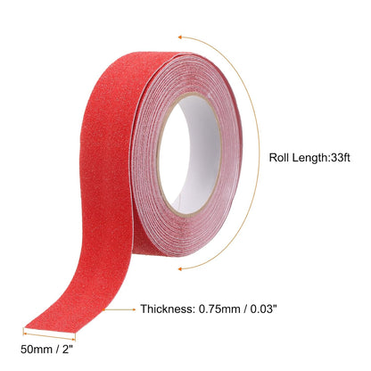 HARFINGTON Anti Slip Traction Tape 2" x 16.4ft Waterproof Non-Slip Grip Tape High Friction Weather Resistant Non Skid Stair Treads Tape for Indoor Outdoor Stair Steps, White