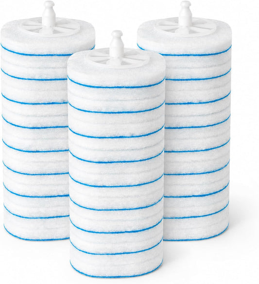 30 Count Disposable Toilet Refill Pads Compatible with Clorox and Oshang Toilet Brush, Bathroom Cleaning Heads