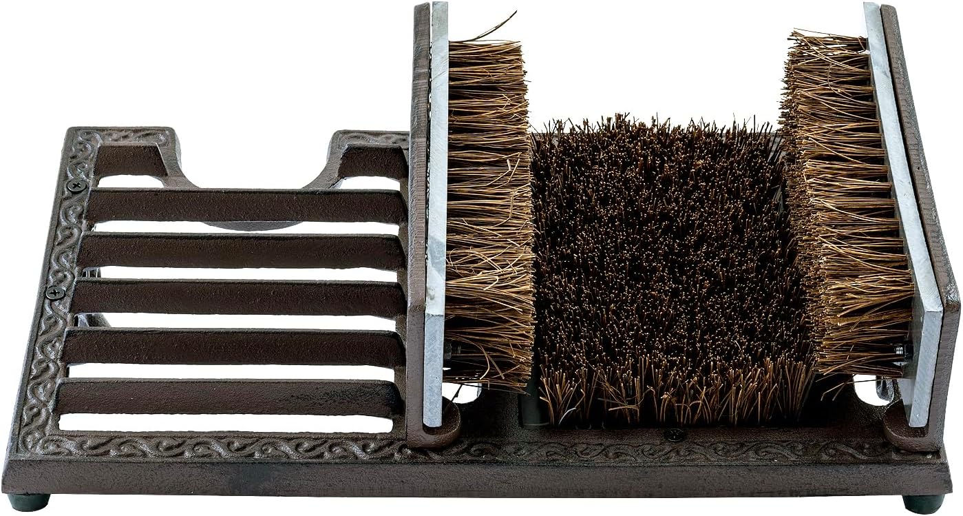 Boot Scraper Outdoor Shoe Brush with Flaps,Cleaning Heavy-Duty Shoe Cleaner and Boot Scrubber for Mud,Dirt, Snow,Durable Weather-Resistant Outdoor Shoe Cleaning Tool