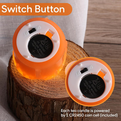 Eywamage Ivory Flameless Votive Candles with Timer Batteries, 2x3 inch Small LED Pillar Candles Flickering Set of 6