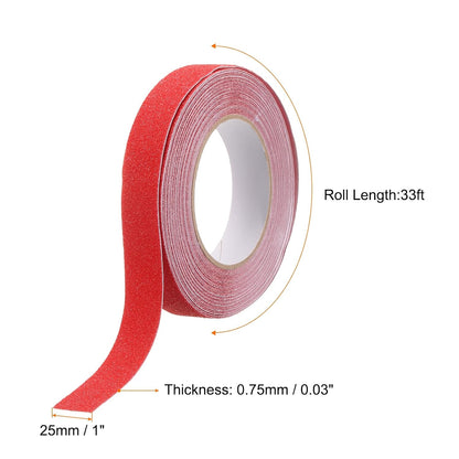 HARFINGTON Anti Slip Traction Tape 2" x 16.4ft Waterproof Non-Slip Grip Tape High Friction Weather Resistant Non Skid Stair Treads Tape for Indoor Outdoor Stair Steps, White