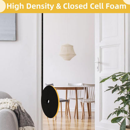 33Ft Weather Stripping Door Seal,Self Adhesive Weather Strip,Window Weather Stripping Sound Proof,Insulation,Strong Adhesive,Use for Door Frame/Window/Gaps(1/2 in x 1/4 in)