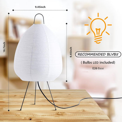 Noguchi Style Akari Floor Lamp, Rice Paper Lantern for Establishing A Warm and Cozy Ambiance in Any Room (Cloud), Japanses Floor Lamp