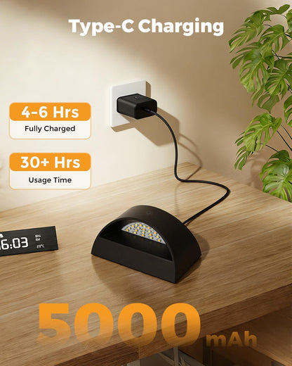 Battery Powered Wall Sconces Set of Two, Rechargeable Magnetic Wall Sconce with Remote Control, 3 Colors Wireless Up and Down Wall Mount Light for Bedroom Hallway Bedside Living Room(Black)