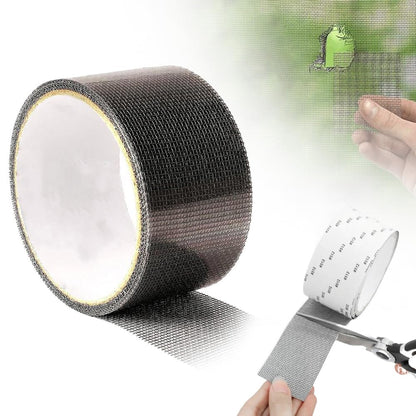 Screen Repair Tape,2in X 6.56 FT Window Screen Door Repair Kit,Screen Tape Mesh Repair,Strong Adhesive Fiberglass Mesh Patch Tape (Gray-1PC)