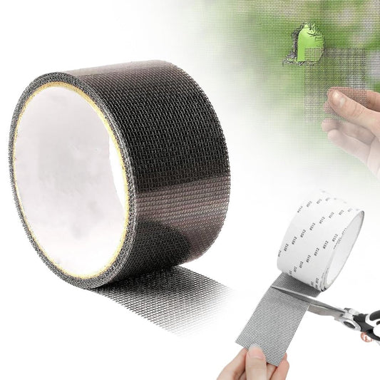 Screen Repair Tape,2in X 6.56 FT Window Screen Door Repair Kit,Screen Tape Mesh Repair,Strong Adhesive Fiberglass Mesh Patch Tape (Gray-1PC)
