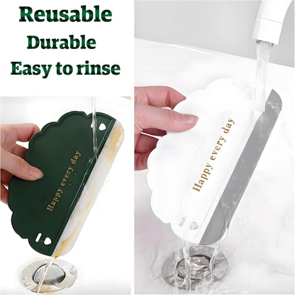 Squeegee Bathroom Glass Door Cleaning Scraper with Hanging Hook, Silicone Mini Kitchen Countertop Squeegee, Water Wiper Scraper for Sink Tiles Cleaning Tools (Swan 2PCS)