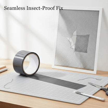 Self-Adhesive Window Screen Repair Tape, Fiberglass Mesh Patch for Holes and Tears, 2 in x 78.7 in Roll for Door and Window Screens