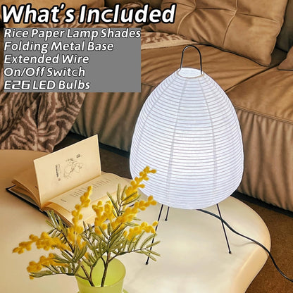 Noguchi Style Akari Floor Lamp, Rice Paper Lantern for Establishing A Warm and Cozy Ambiance in Any Room (Cloud), Japanses Floor Lamp