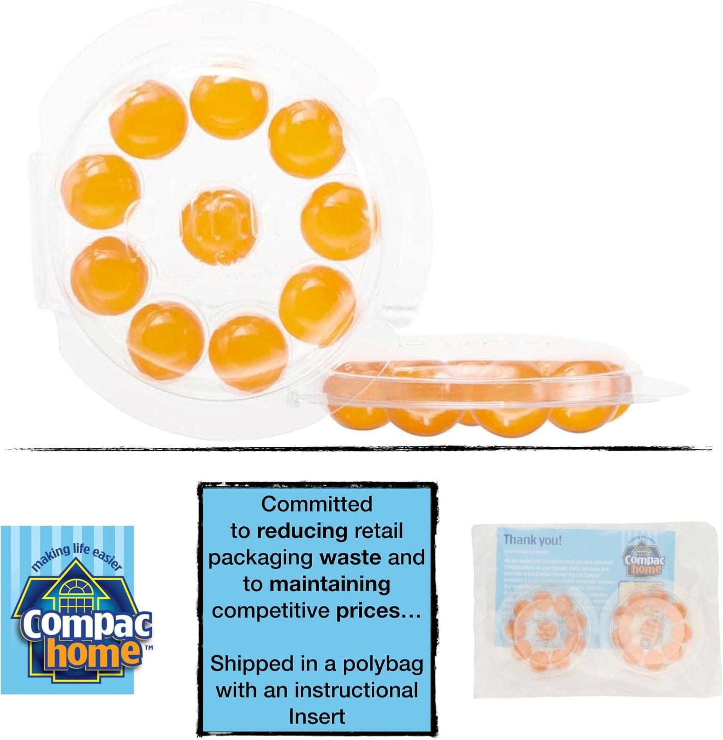 COMPAC HOME Plink Garbage Disposal Cleaner and Deodorizer, Air Fresheners for Garbage Disposal, Lemon Scent, Home Cleaning Products for Kitchen Sink and Clogged Drains, 20 Count (Pack of 1)