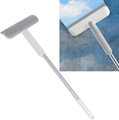 Screen Brush Window Screen Cleaner Cleaning Brush Double Sided Detachable Head Comfort Grip Scraping Effect with Small Dusting for Home Window Mesh