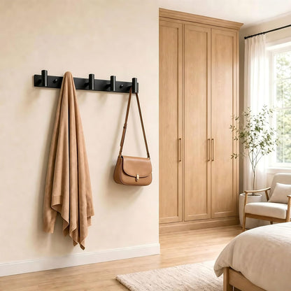 Wall Mounted Coat Rack-3 Hooks, Heavy Duty Stainless Steel Wall Hooks for Towel Coat Bag, Hat Rack Coat Hanger Coat Hooks Towel Racks for Bathroom Entryway Kitchen Office (Silver, 1 Pack)