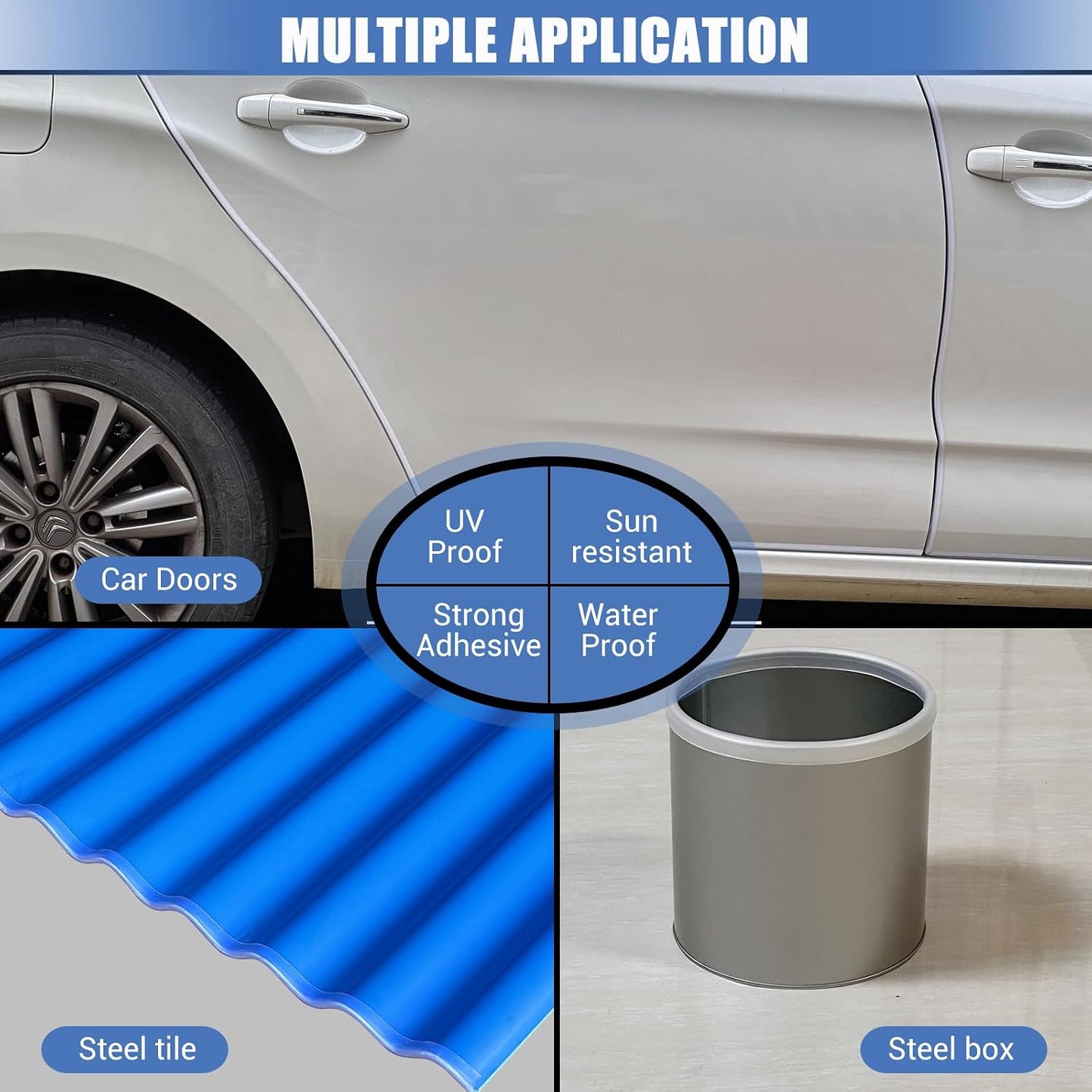 Slimline Cabinet Door Edge Protector, 3/4" Self Adhesive Peel and Stick Rubber Edge Guards, Flexible U Shaped Strips for Kitchen & Garbage Drawer Fronts, Edge Trims for Desks and Shelfves, Black, 10Ft