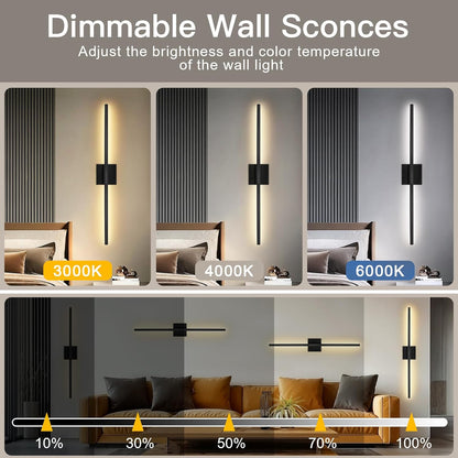 TaoFiaCo Battery Operated Wall Sconces Set of Two,Rechargeable Wall Sconces Set of 2 with Remote Control Dimmable Wall Light Decor for Living Room, Bathroom for, 24 Inch, Gold