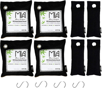 Odor Absorbers For Home Closet Odor Eliminator For House Naturefresh Air Purifier Advanced Activated Bamboo Charcoal Bags Refrigerator Deodorizer