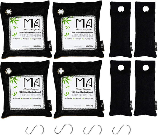 Odor Absorbers For Home Closet Odor Eliminator For House Naturefresh Air Purifier Advanced Activated Bamboo Charcoal Bags Refrigerator Deodorizer