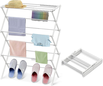 Clothes Drying Rack Household Indoor, Foldable Drying Rack Clothing for Laundry - 40" x 28.8" x 14.2", Space Saving Indoor, Black-1pack