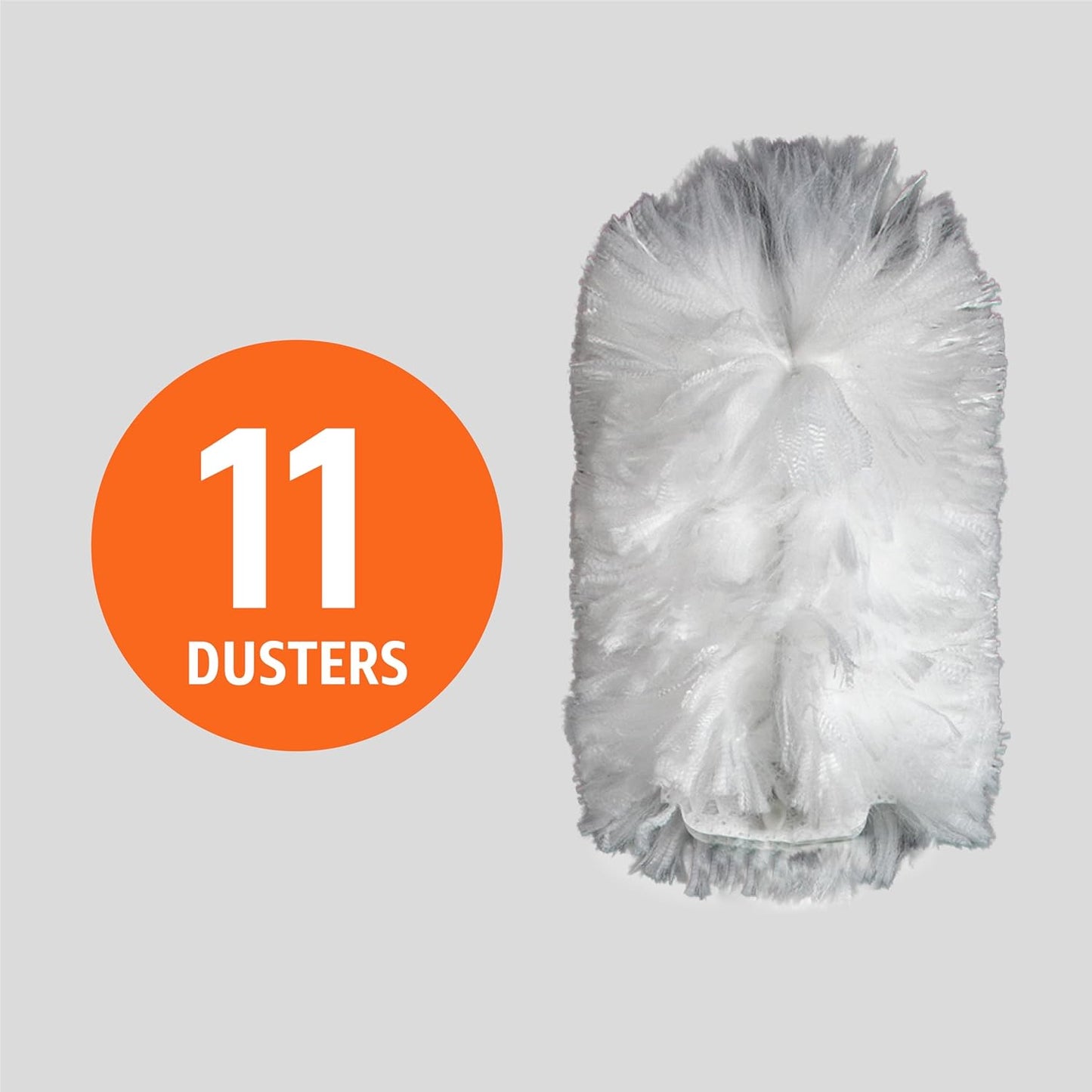 Amazon Basics 360° Heavy Duty Duster Kit with Extendable Handle and 6 Microfiber Plumes Refills for Pet Hair