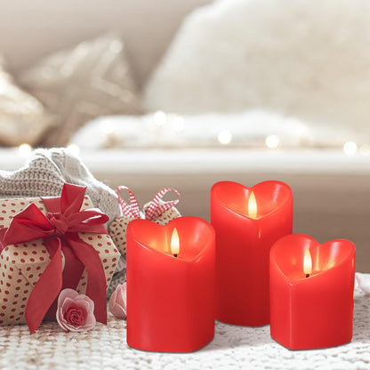 White Flameless Candles Set of 3 (3"x3") Battery Operated LED Pillar Candles with Remote and Timer, Real Wax Flickering Candles for Fireplace Bedroom Living Room Home Decor and Indoor Use