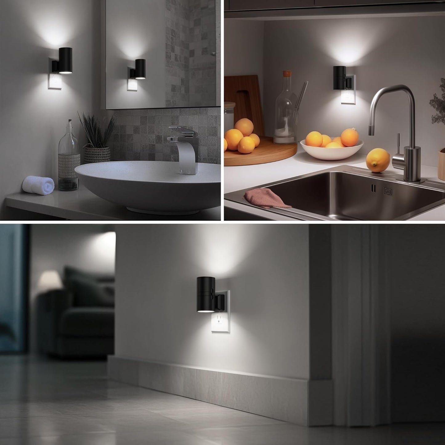 Briignite Motion Sensor Night Light,2 Pack Motion Activated Plug in Night Lights, 0-100LM Dimmable Soft White 3000K, Motion Sensor Light Indoor for Bathroom Hallway Bedroom Stairway Kid Elderly Pet