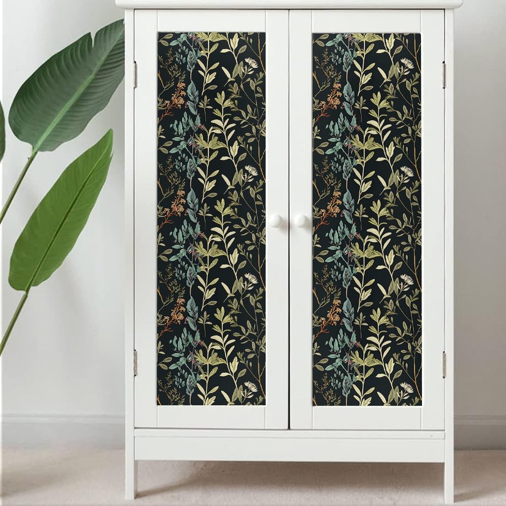 18"x236" Boho Cream/Brown Daisy Flower Peel and Stick Self Adhesive Wallpaper Removable Contact Paper Stick on Easy Peel Off Wall Paper for Kitchen Bedroom Bathroom Renter