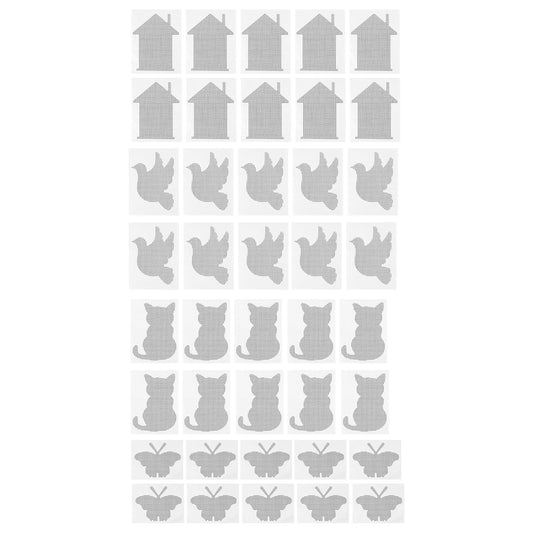 Window Screen Patch - 40 Pack Mesh Repair Tape, Self Adhesive Heavy Duty Protector, Tear Cover Strip | Porch Patio Balcony Tent for Porch Patio Balcony Tent