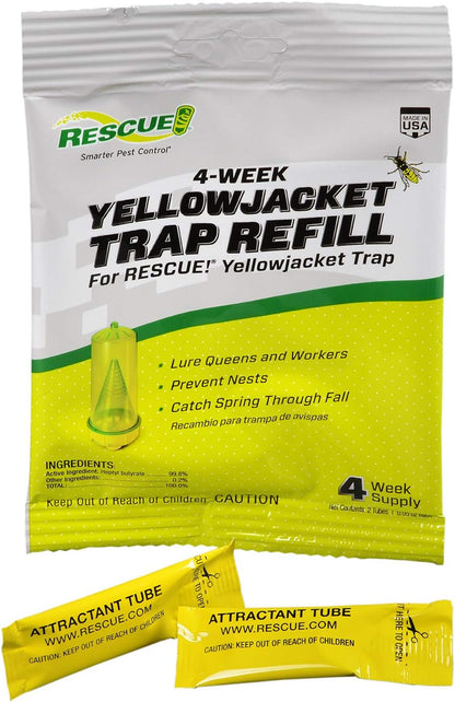 RESCUE! Yellowjacket Attractant Reusable Yellowjacket Traps – 4 Week Supply | insect-repellants