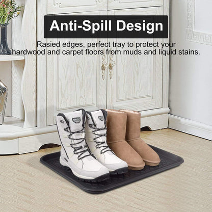 Multi-Purpose Boot Tray Mat,Shoe Tray Mat,Pet Bowl Tray,Waterproof Trays for Indoor and Outdoor Floor Protection,24" x 15"/Medium …