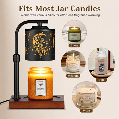 mocosa Candle Warmer Lamp with Adjustable Height Dimmable for New Home Decor Electric Candle Warmer for Jar Candles Birthday Gifts for Women Mom(Hummingbird)