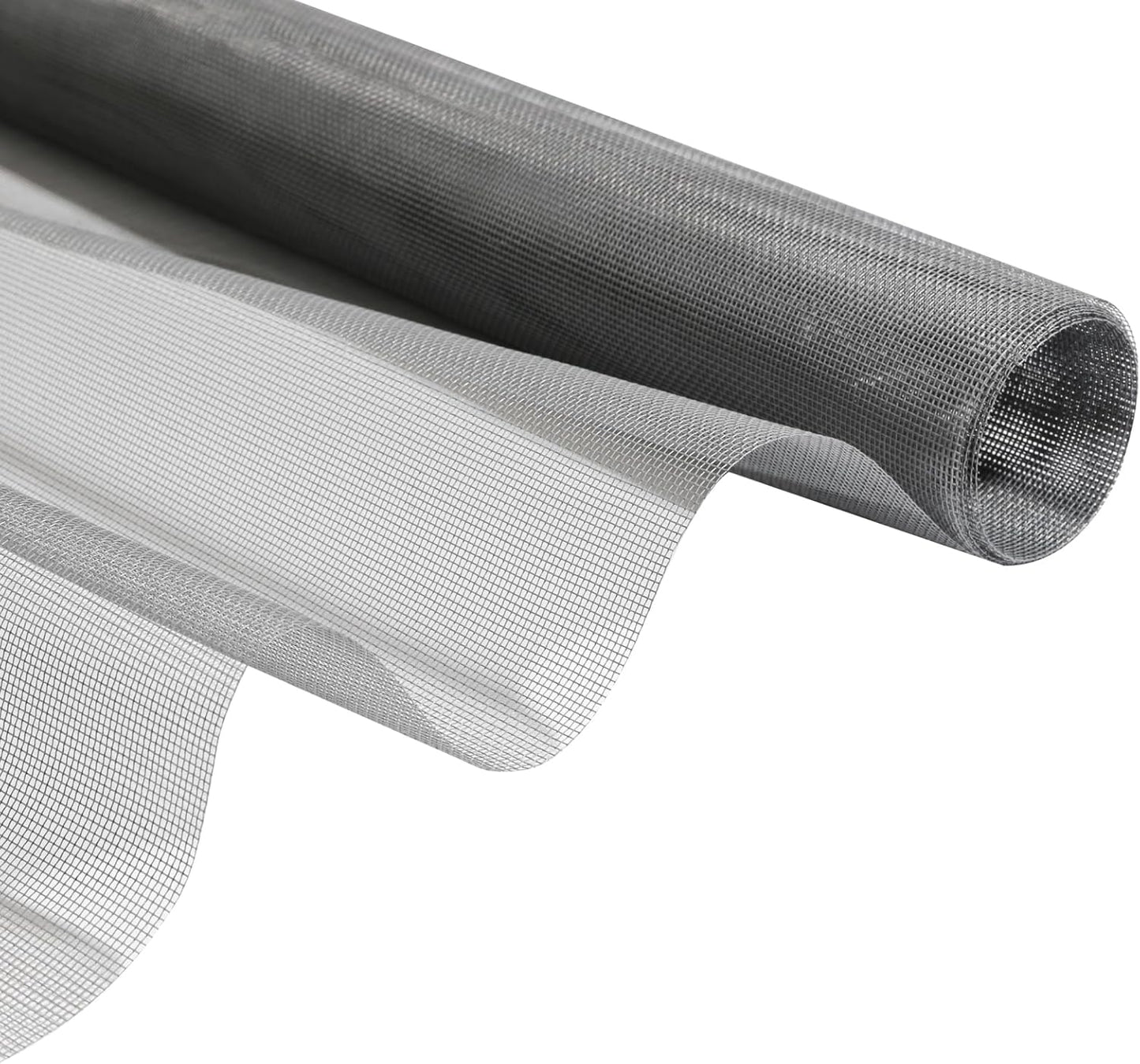 39"×59" Grey Fiberglass Window Screens Repair kit - DIY Adjustable Window Screens mesh Replacement kit for WindowsDoorPorchPatioSliding Screen Door