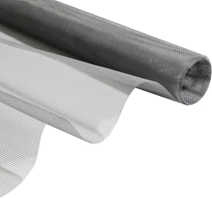 39"×59" Grey Fiberglass Window Screens Repair kit - DIY Adjustable Window Screens mesh Replacement kit for WindowsDoorPorchPatioSliding Screen Door