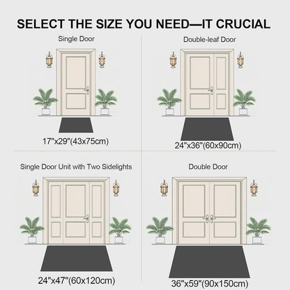 Ultra Thin Indoor Door Mat 24"x36", Washable Door Mat Indoor Entrance, Non Slip Rubber Backing Doormat Low-Profile Inside Entryway Mat, Unique Herringbone Design Entry Mat, Khaki (FOLD)