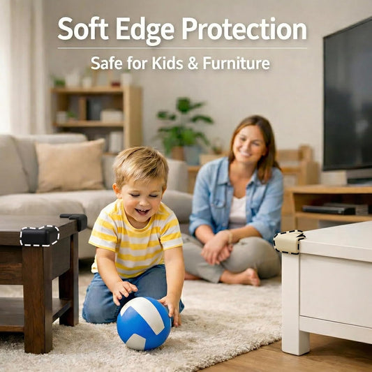 Corner Protector for Baby, 8 Pack EVA Foam Baby Proofing Corner Guards, Soft Y-Shaped Furniture Edge Protectors for Tables and Sharp Corners, Tear-Resistant Updated Design, White