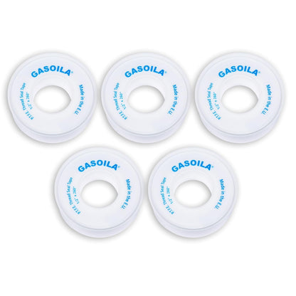 Gasoila PTFE Thread Seal Tape – Professional-Grade, 3/4 Inch x 520 Inch, Low-Density Thread Tape for Plumbing and Water Pipes – Leak-Proof Seal, Non-Toxic