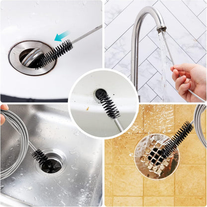 Long Drain Brush Flexible Feeding Tube Brush Slim Cleaning Brush Hose Pipe Brush