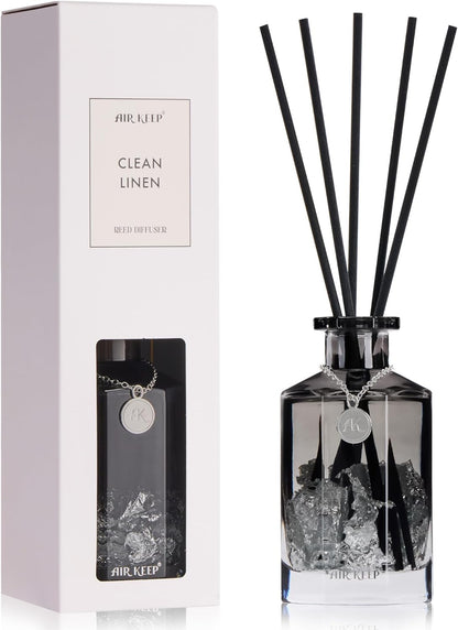 Airkeep Reed Diffuser Set,Black Forest Luxury Scented Diffuser with Sticks Long Lasting Home Fragrance for Bathroom Shelf Decor 6.09 fl oz (180ml)