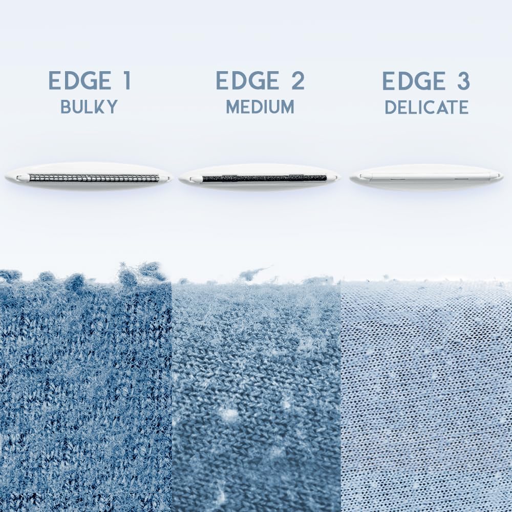 GLEENER Battery-Free 4-in-1 Fabric Shaver & Lint Brush | Ultimate Fuzz Remover | Adjustable Depiller Lint Remover for Clothing & Furniture (Slate Blue)