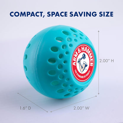 Arm & Hammer OdorBusterz® Odor Eliminator Balls, Sea Breeze, 3 Count – Baking Soda Odor Control for Closets, Drawers, Hampers & Small Spaces