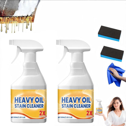 Wanban 2pc Heavy Duty Degreaser Cleaner Spray - Kitchen Heavy Oil Clean for Stubborn Oil Stains, All-Purpose Cleaner & Kitchen Degreaser for Tough Surfaces