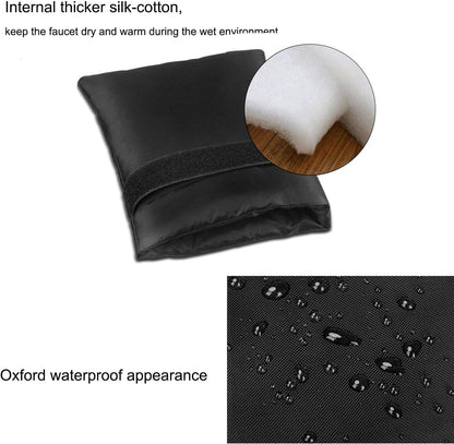 Outdoor Faucet Covers for Winter 3 Packs Hose Bib Protector Spout Cover,Garden Faucet Socks, Outside Spigot Pipe Freeze Protection Cover,Insulated Tap Pouch (small)