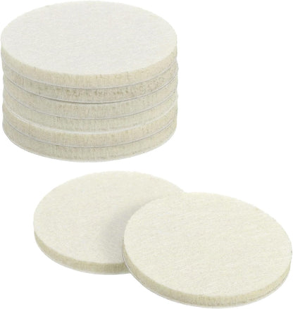 uxcell Furniture Pads, 50Pcs 1.25" - Round Self Adhesive Felt Furniture Pads, Floor Protectors for Furniture Feet Chairs Legs Hardwood Floors (Beige)
