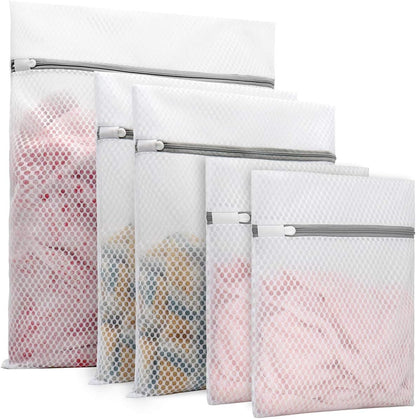 Muchfun 3Pcs Durable Honeycomb Mesh Laundry Bags for Delicates 16x20 Inches | (3 Large)