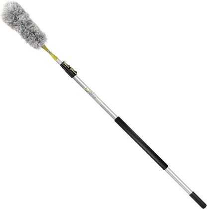 DOCAZOO DOCA Telescoping Pole 7-28 Ft - Extension Pole for Cleaning, Feather Duster, Window Washing Kit, Paint Roller, Window Squeegee - High Reach Extendable Kit for Indoor & Outdoor - Pole Only
