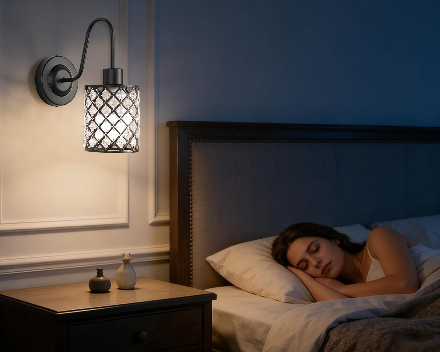 Battery Operated Wall Sconce Set of 2, Rechargeable Wireless Sconces with Dimmable Detachable Magnetic Bulbs and Remote, 3 Colors Wall Lights for Bedroom Living Room Hallway Fireplace