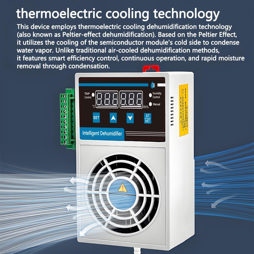Mini Dehumidifier for Confined Space Electric Box/Storage Cabinet/Closet/Safes/Grow Tent