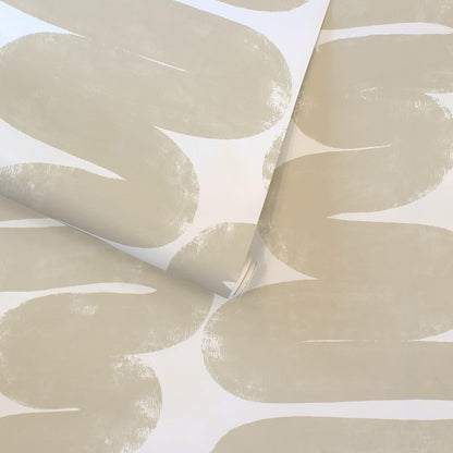 Tempaper x Bobby Berk White & Black Wiggle Room Removable Peel and Stick Wallpaper, 20.5 in X 16.5 ft, Made in The USA